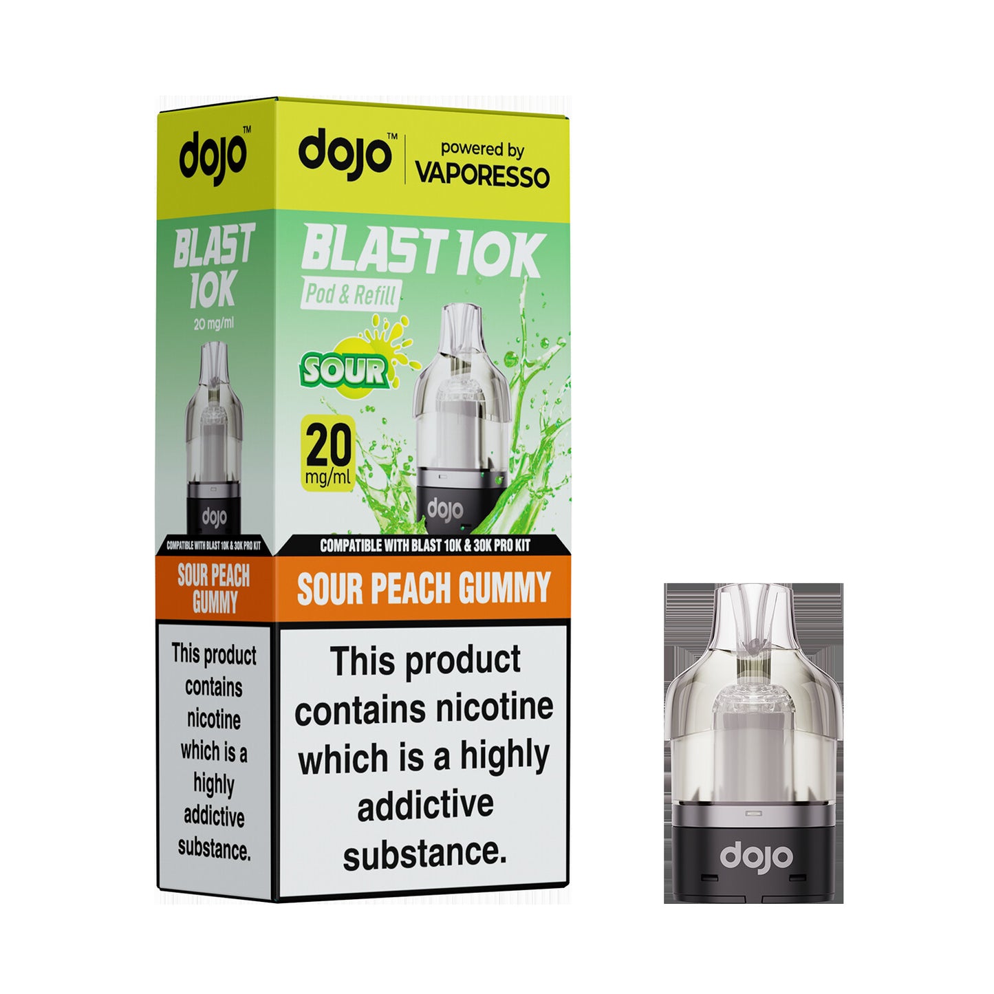 20mg DOJO BLAST 30K Prefilled Pro Pod (Powered by Vaporesso)