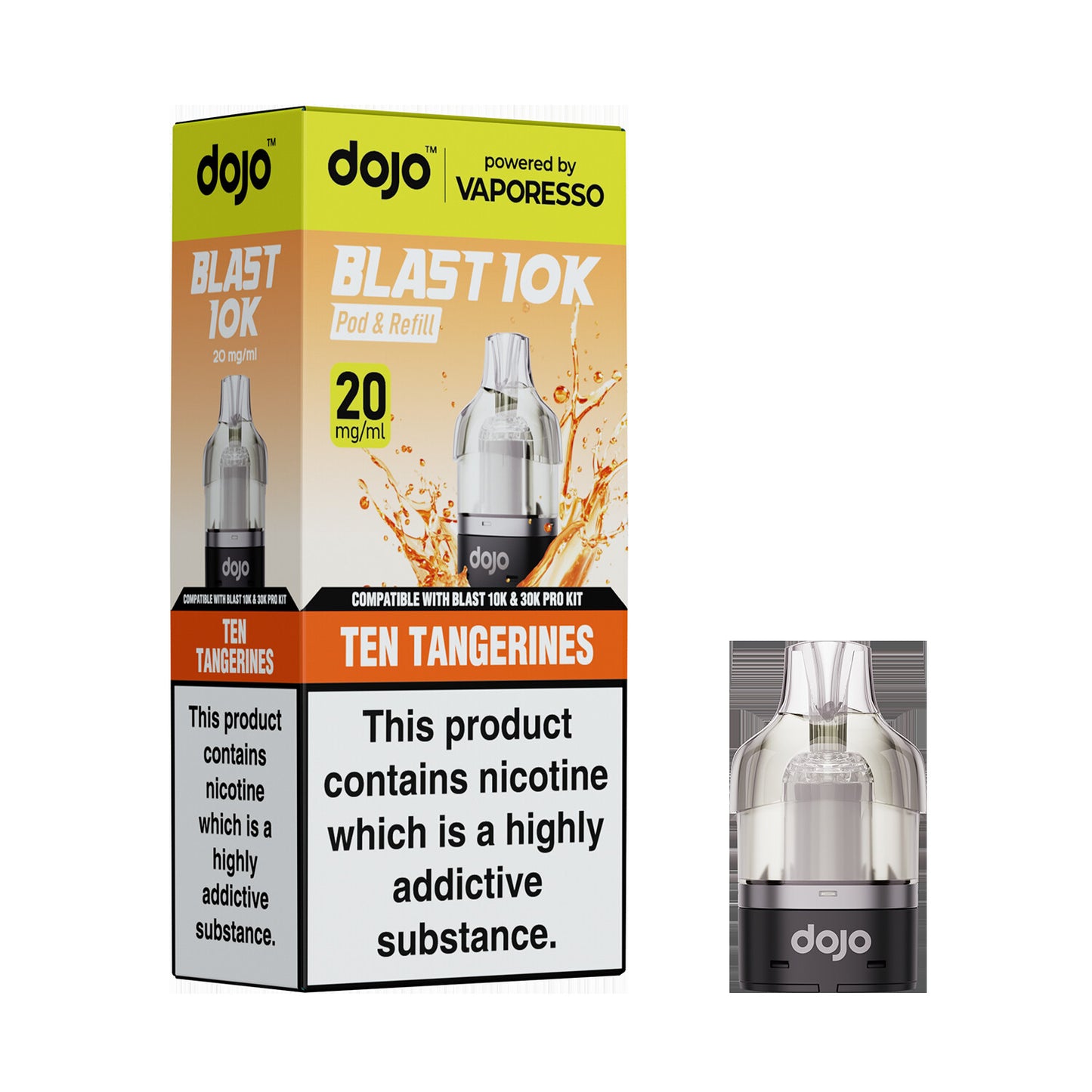 20mg DOJO BLAST 30K Prefilled Pro Pod (Powered by Vaporesso)
