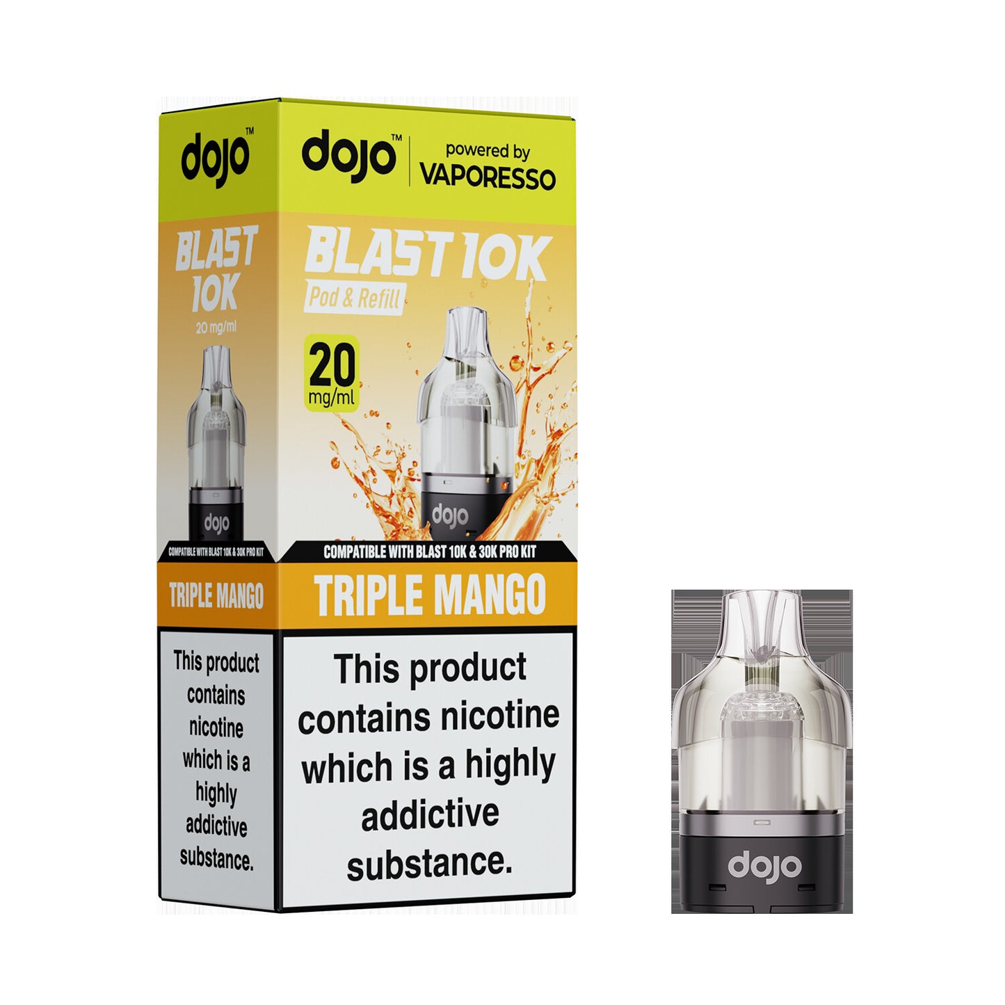 20mg DOJO BLAST 30K Prefilled Pro Pod (Powered by Vaporesso)