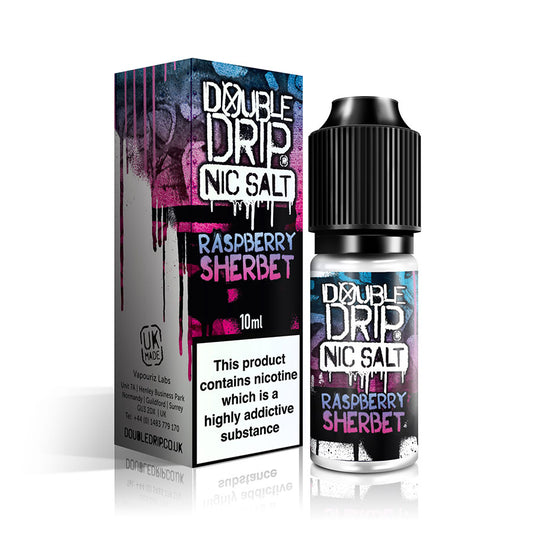 Double Drip - Nic Salt - Raspberry Sherbet [20mg]-0