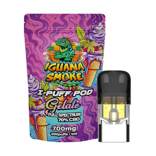 Iguana Smoke CBD I-Puff Replacement Pod [Gelato 700mg]