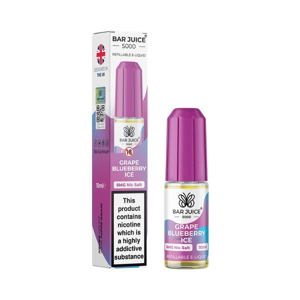 Bar Juice  Grape Blueberry Ice Nic Salt Eliquid