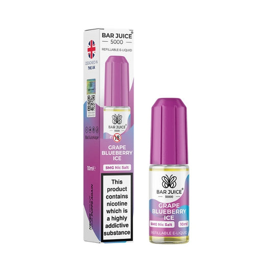 Bar Juice  Grape Blueberry Ice Nic Salt Eliquid