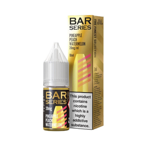 Bar Series Gold Edition Pineapple Peach Watermelon Nic Salt Eliquid