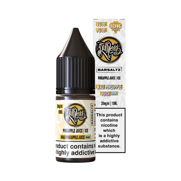 Ruthless Bar Saltz Maui Pineapple Juice On Ice Nic Salt Eliquid