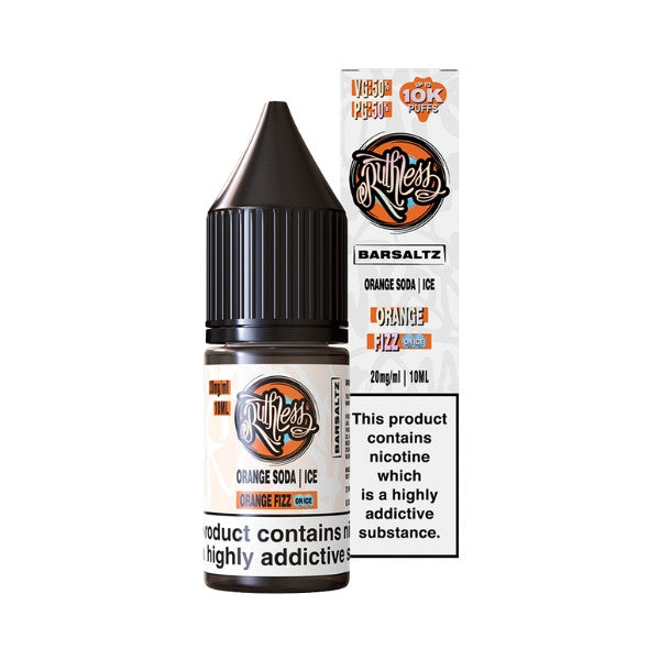 Ruthless Bar Saltz Orange Fizz On Ice Nic Salt Eliquid