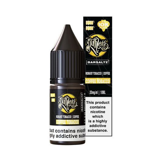 Ruthless Classic Bar Saltz Coffee Tobacco Nic Salt Eliquid