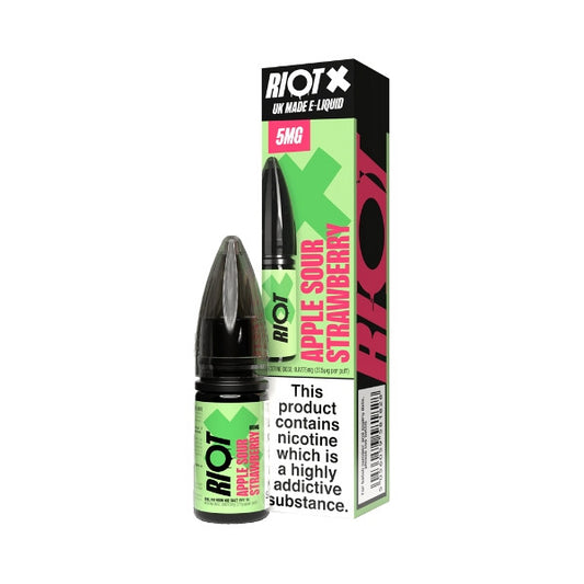 Riot X Apple Sour Strawberry Nic Salt Eliquid