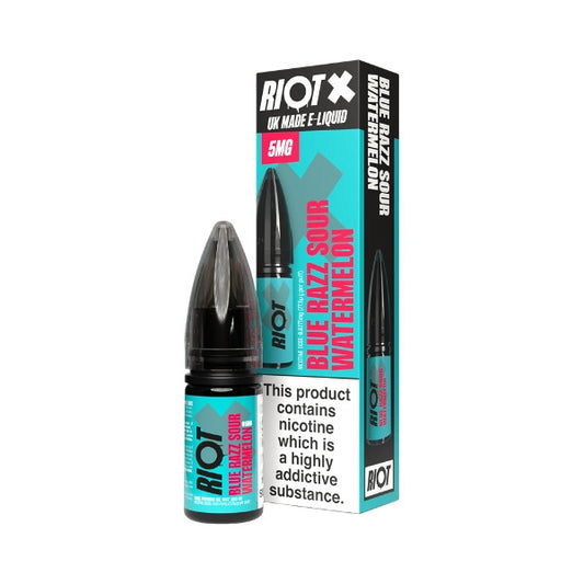 Riot X Blue Razz Sour Watermelon Nic Salt Eliquid