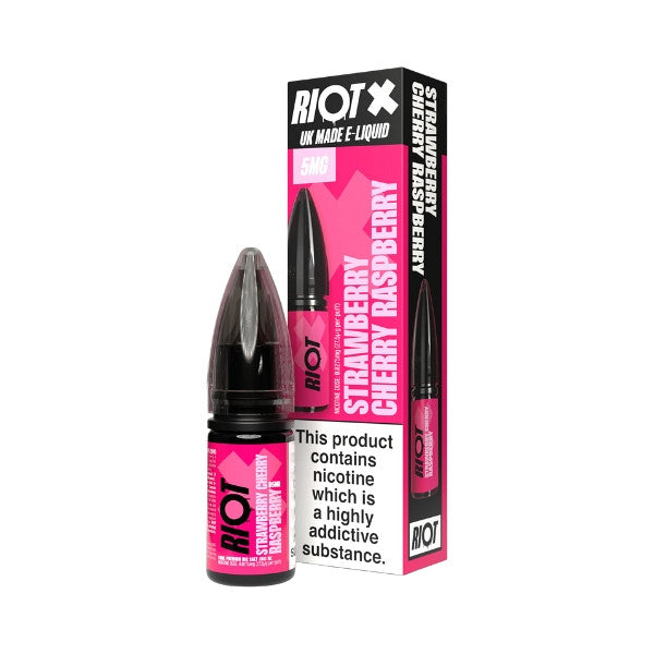 Riot - Nic Salt - X - Strawberry, Cherry & Raspberry [5MG]