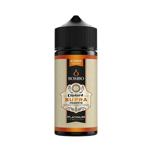 Bombo Platinum Tobaccos Custard Supra Reserve 100ml Shortfill E-Liquid